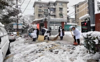 掃雪除冰保通暢 志愿服務(wù)暖人心